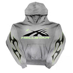 Flame Flare Hoodie Grey