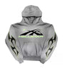 Flame Flare Hoodie Grey