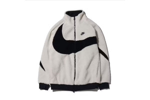 Big Swoosh Reversible Boa Jacket