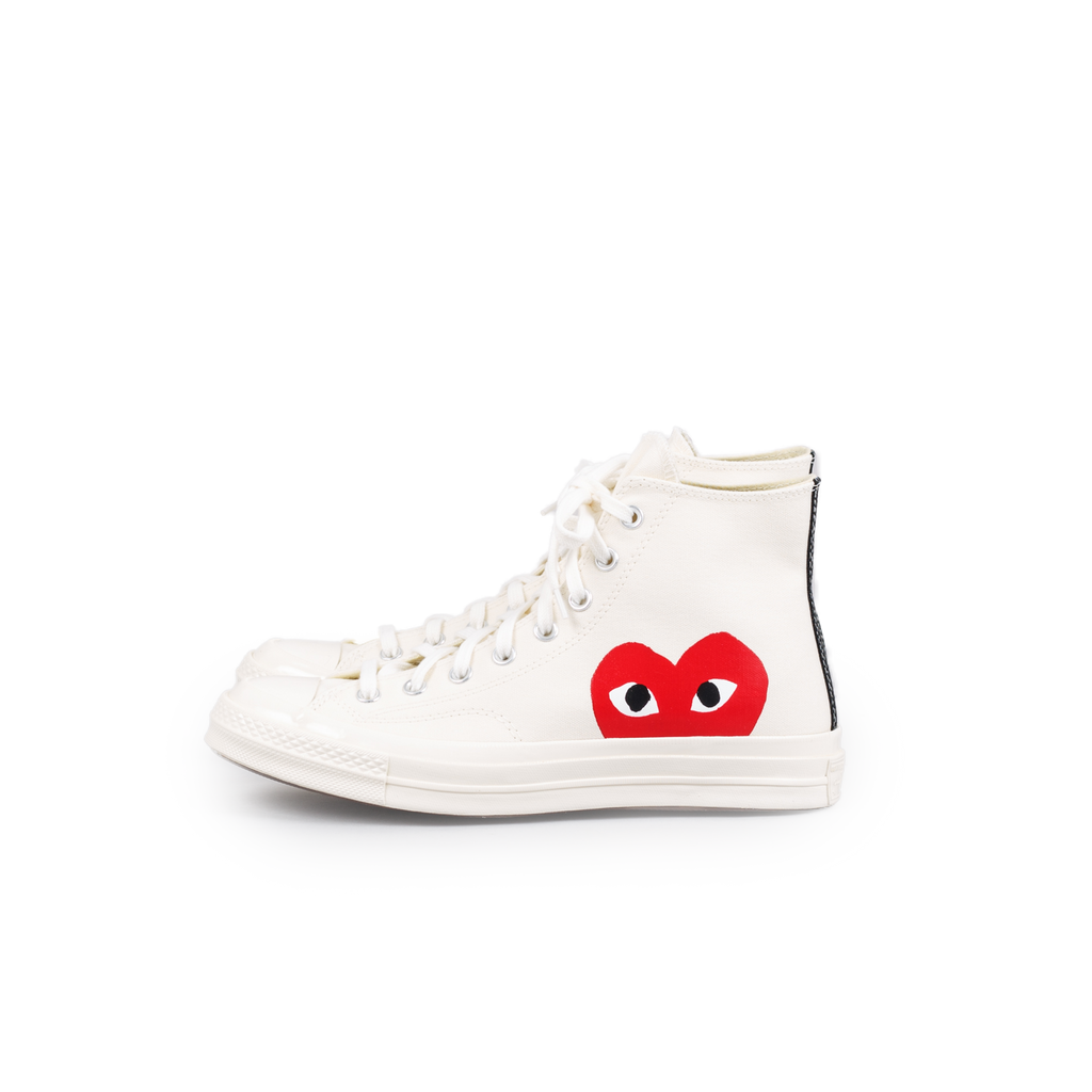 Comme Des Garcons Play x Converse Chuck Taylor  White converse