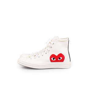 Comme Des Garcons Play x Converse Chuck Taylor  White converse