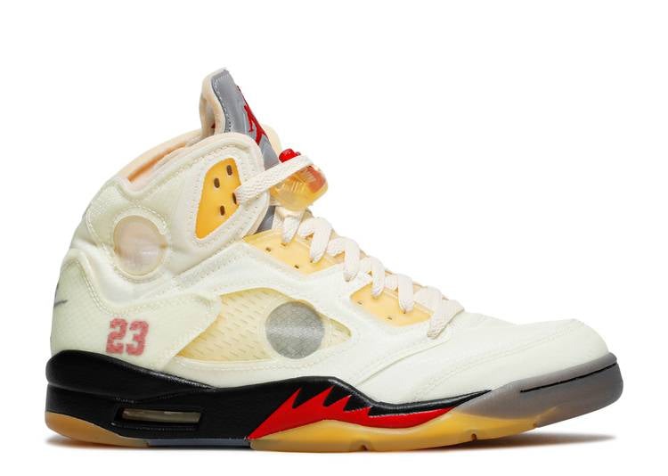 Off White x Air Jordan 5 SP Sail Jordan