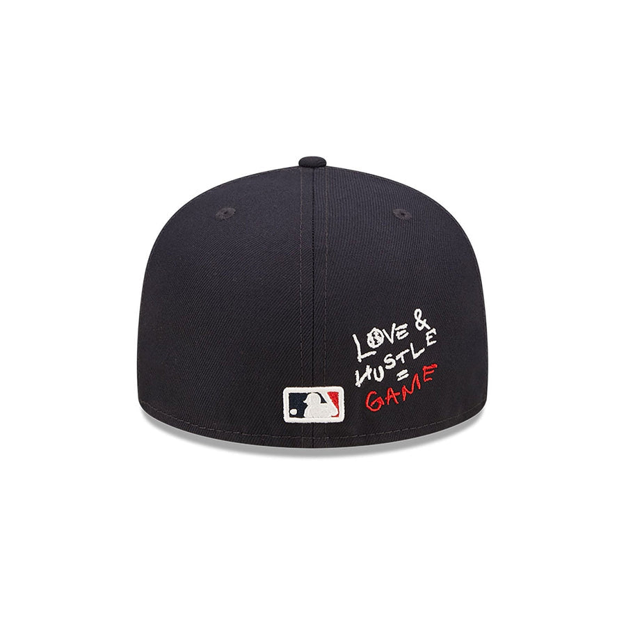 Boston Red Sox World Series Black Heart Side Patch 59Fifty Fitted Cap