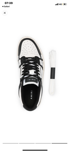 Skel Top Leather Sneakers Amiri