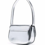 1DR Leather Silver Shoulder Bag