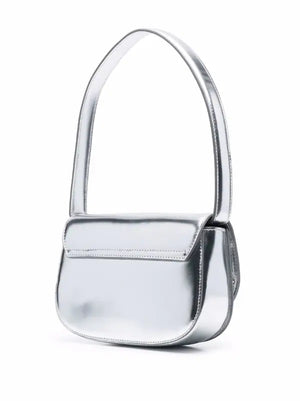 1DR Leather Silver Shoulder Bag