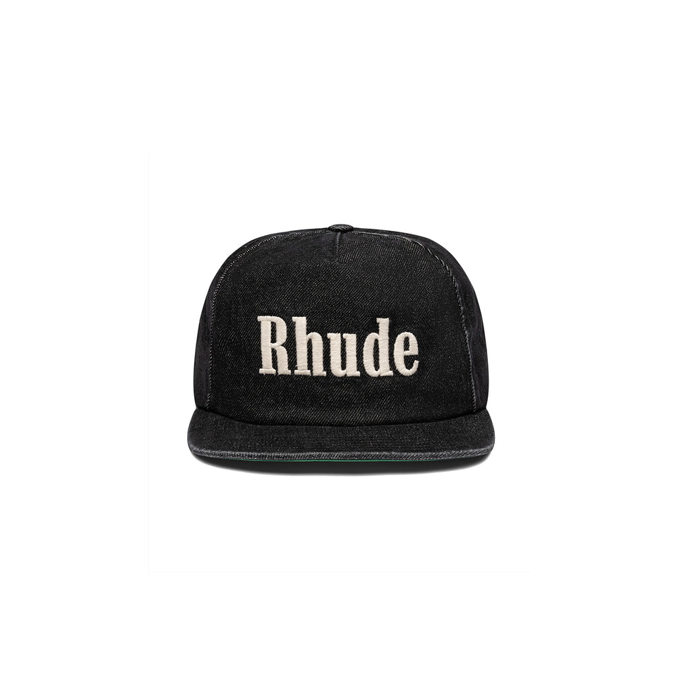 Unisex Denim Logo Black Hat