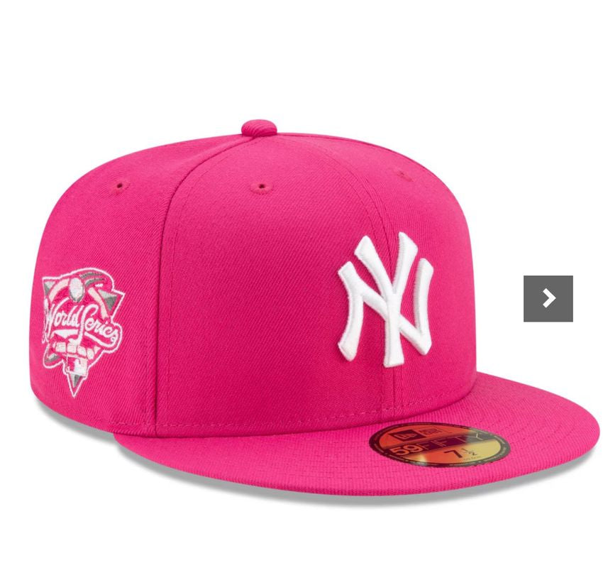 New York Yankees Hot Pink Fitted Cap