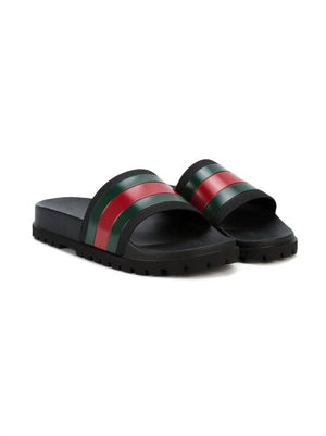 Web Rubber Slides Gucci