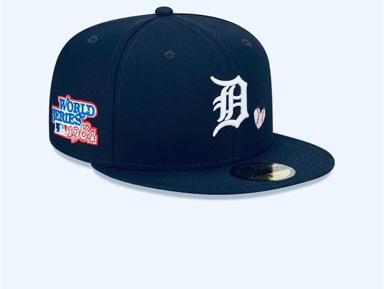 Detroit Tigers MLB Team Heart Navy 59FIFTY Fitted Cap New Era