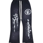 Racer Flare Sweatpants Black Hellstar