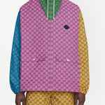 GG Multicolour Canvas Hooded Jacket Gucci