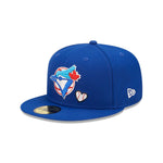 Toronto Blue Jays Heart Side Patch Fitted Cap New Era