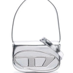 1DR Leather Silver Shoulder Bag