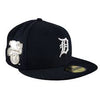 Detroit Tigers Liquid metal Side Patch Navy 59FIFTY Hat