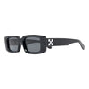 Arthur Square Frame Sunglasses Black