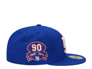 New York Giants 90 Seasons Royal Blue 59Fifty Fitted Hat