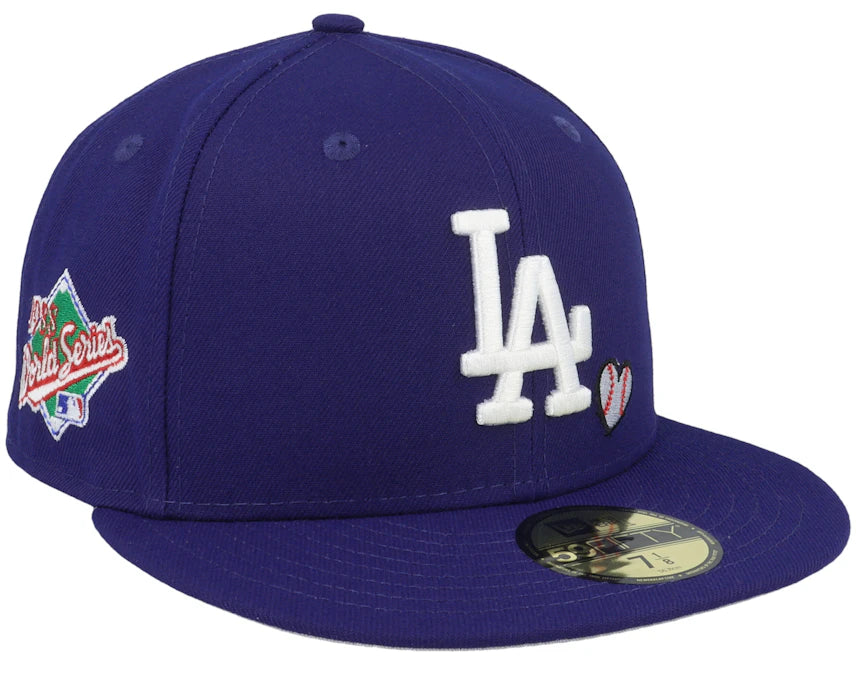 LA Dodgers Team Heart 59FIFTY Fitted Blue