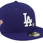 LA Dodgers Team Heart 59FIFTY Fitted Blue