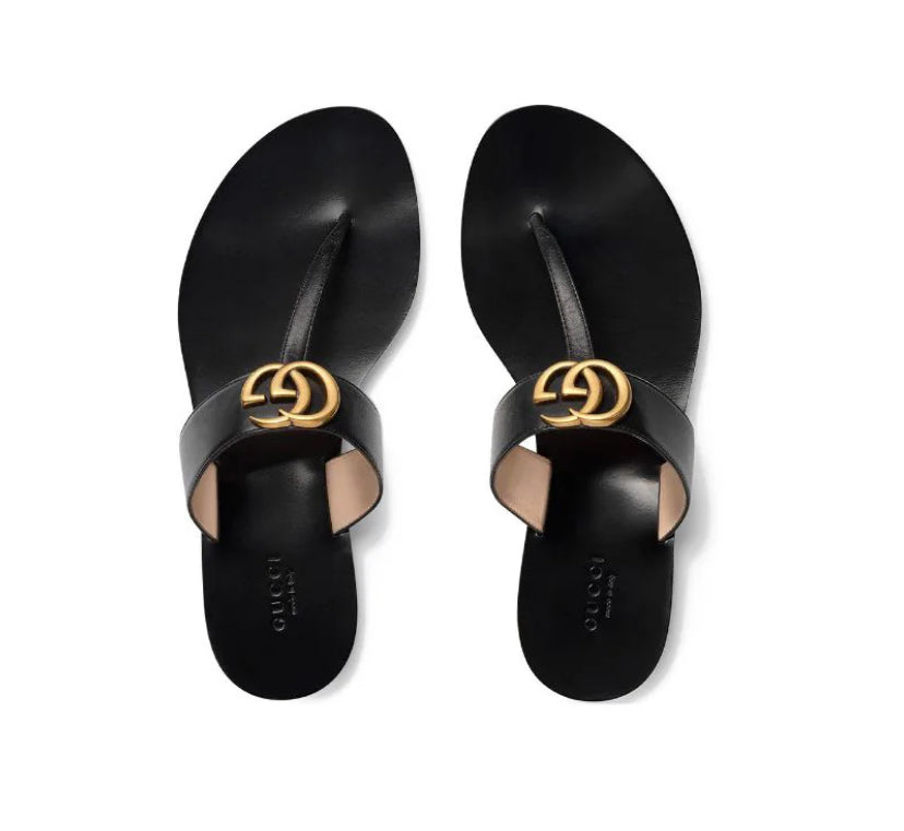 Double G Thong-Strap Sandals Gucci