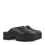 Black GG Clogs Gucci