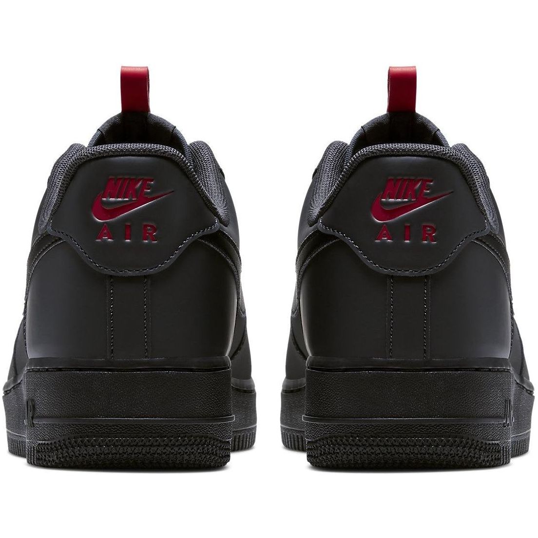 Air Force 1 '07 lv8 Reflective Swoosh - Black Crimson - Tha Plug ZA