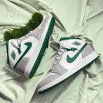 Air Jordan I Mid Grey/Pine Green - Tha Plug ZA