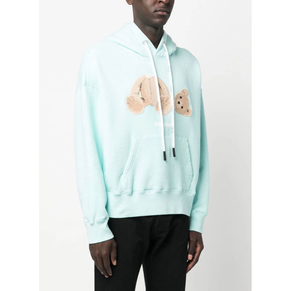 Bear-Print Organic Cotton Hoodie - Tha Plug ZA