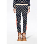 GG Jacquard Cotton Jogging Pants - Tha Plug ZA