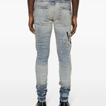 Logo-Patch Cotton-Blend Slim-Fit Jeans - Tha Plug ZA