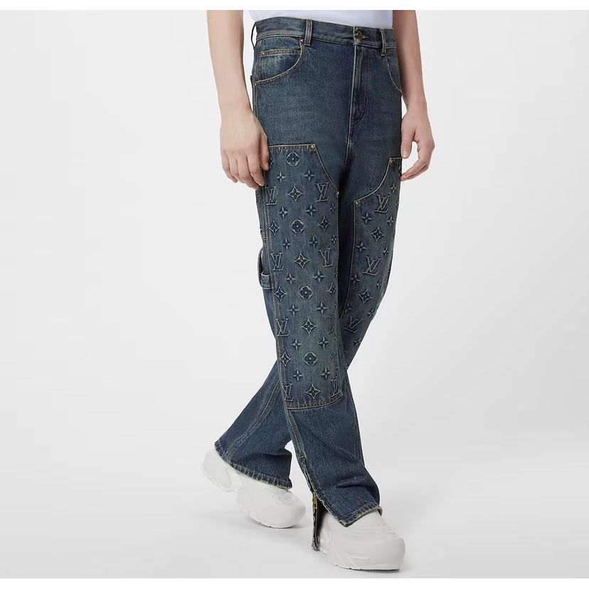 Louis Vuitton Workwear Denim Carpenter Pants - Tha Plug ZA