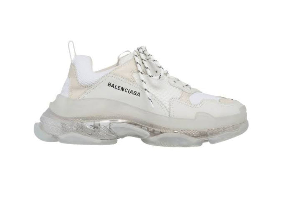 Triple S Sneakers White - Tha Plug ZA